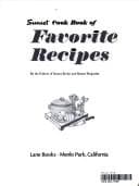 Tapa de Sunset cook book of favorite recipes