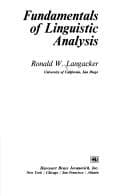 Tapa de Fundamentals of linguistic analysis