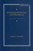 Tapa de Evidence problems and materials