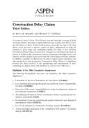 Tapa de Construction delay claims
