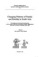 Tapa de Changing patterns of family and kinship in South Asia