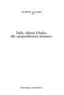 Tapa de Dalla "libertà d'Italia" alle "preponderanze straniere"