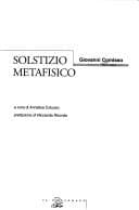 Tapa de Solstizio metafisico