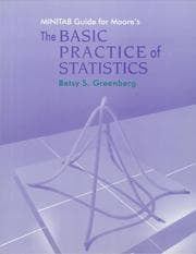 Tapa de Minitab Guide for Moore's Basic Statistics