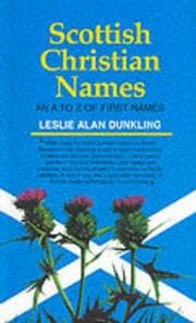 Tapa de Scottish Christian names