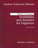 Tapa de Miller and Freund's Probability and Statistics for Engineers
