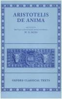 Tapa de De Anima (Oxford Classical Texts Ser)