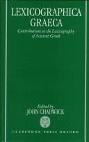 Tapa de Lexicographica Graeca