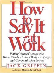 Tapa de How to say it at work