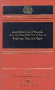 Tapa de Administrative law and regulatory policy