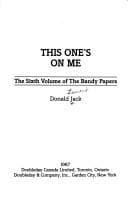 Tapa de This One's On Me (The Bandy Papers, Volume 6) (Bandy Papers, Vol 6)
