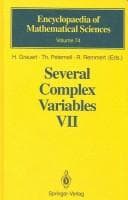 Tapa de Several complex variables II