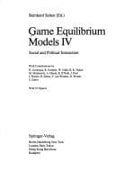 Tapa de Game Equilibrium Models IV