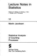 Tapa de Statistical analysis of counting processes