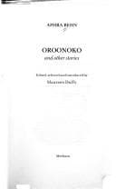 Tapa de Oroonoko