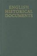 Tapa de English Historical Documents
