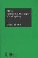 Tapa de IBSS: Anthropology: 2005 Vol.51: International Bibliography of the Social Sciences (Ibss: Anthropology (International Bibliography of Social Sciences))