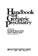 Tapa de Handbook of geriatric psychiatry