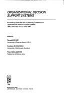 Tapa de Organizational decision support systems