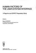 Tapa de Human factors of the user-system interface