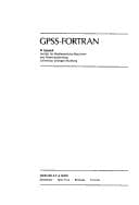 Tapa de General Purpose Simulation System Fortran
