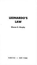 Tapa de Leonardo's Law