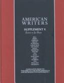Tapa de American Writers - Supplement X (American Writers)