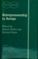 Tapa de Entrepreneurship in Europe