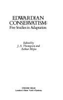 Tapa de Edwardian Conservatism