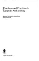 Tapa de Problems and priorities in Egyptian archaeology