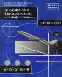 Tapa de Algebra and Trigonometry With Analytic Geometry