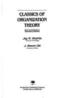 Tapa de Classics of organization theory