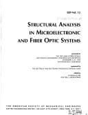 Tapa de Structural Analysis in Microelectronic And Fiber Optic Systems