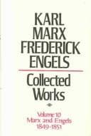 Tapa de Collected Works of Karl Marx and Friedrich Engels, 1849-51, Vol. 10