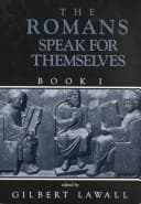 Tapa de The Romans Speak for Themselves, Book One (Romans Speak for Themselves)