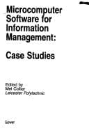 Tapa de Microcomputer software for information management