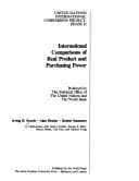 Tapa de International comparisons of real product and purchasing power