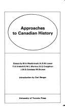 Tapa de Approaches to Canadian history