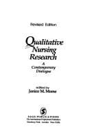 Tapa de Qualitative nursing research