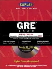 Tapa de Kaplan GRE Exam with CD-ROM, Fifth Edition