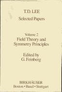 Tapa de T.D. Lee selected papers