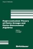Tapa de Representation theory of finite groups and finite-dimensional algebras