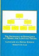 Tapa de The Sociology of Knowledge As a Model for Language Theory