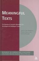 Tapa de Meaningful texts