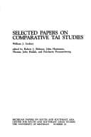 Tapa de Selected papers on comparative Tai studies