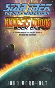 Tapa de Star Trek The Next Generation - The Genesis Wave Book One