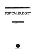 Tapa de Topical budget