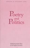 Tapa de Poetry and politics