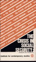 Tapa de The Crisis in social security