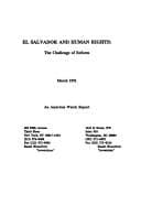 Tapa de El Salvador and human rights
